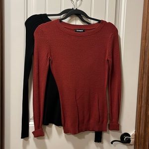 Express 2 long sleeve sweater shirts